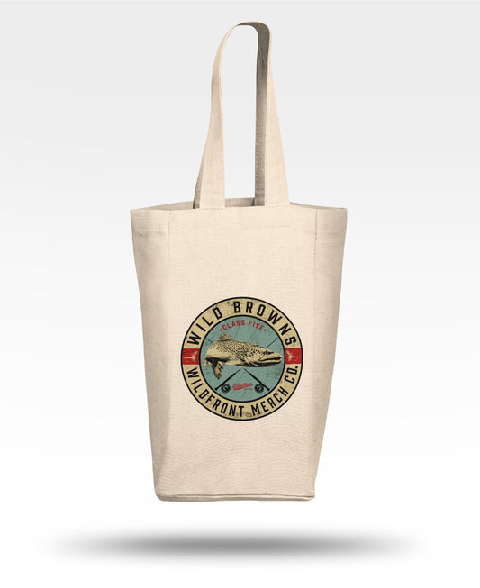 Wild Browns Double Wine Tote Bag