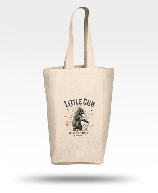 Little Cub Double Wine Tote Bag