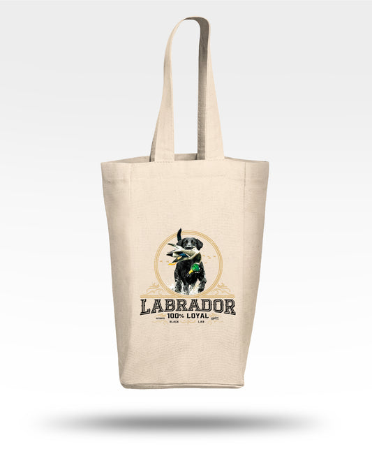 Labrador Retriever Double Wine Tote Bag