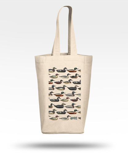 Vintage Decoys Double Wine Tote Bag