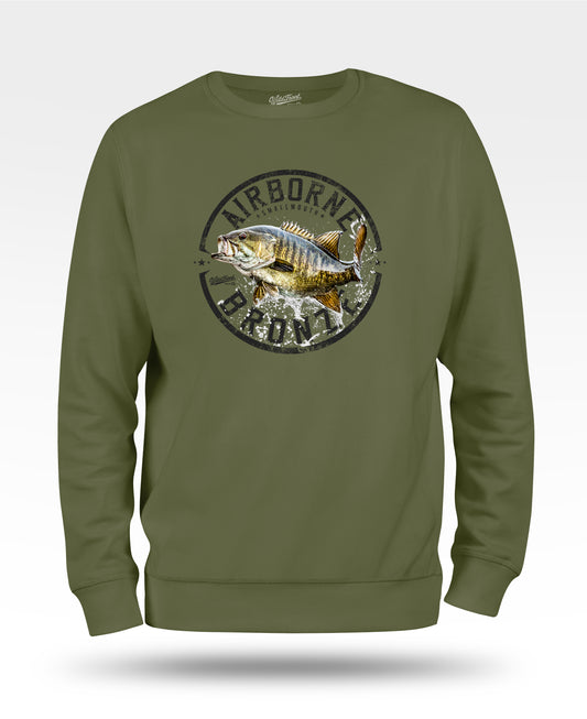 Airborne Bronze  Smallmouth Bass Sweatshirt