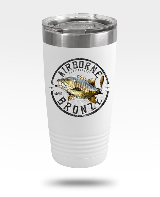 Airborne Bronze Smallmouth Bass Insulated Tumbler, 20oz