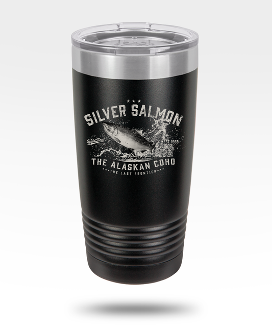 Silver Salmon Insulated Tumbler, 20oz