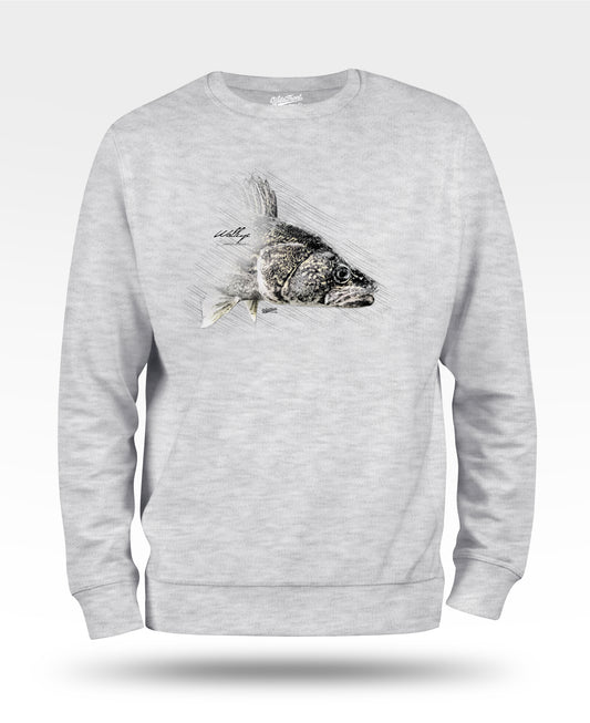 Walleye Drawing Sweatshirt