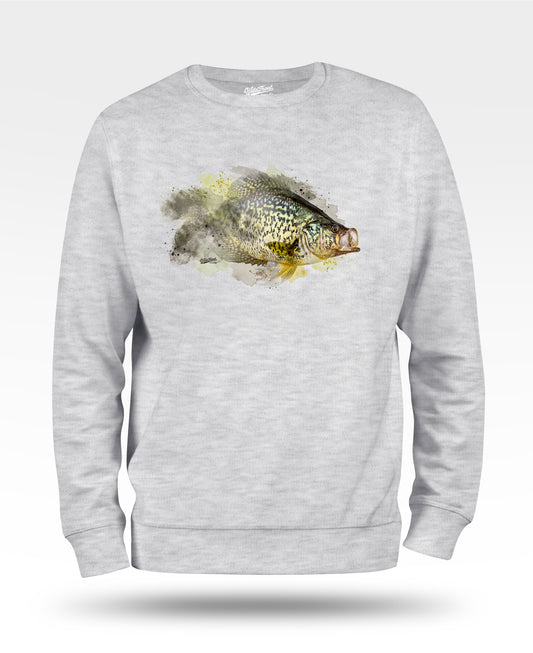 Crappie Watercolor Sweatshirt