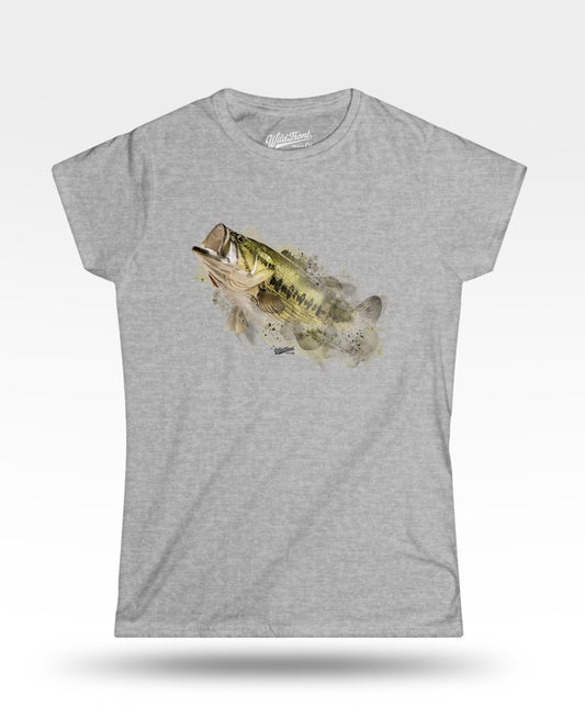 Largemouth Bass Watercolor Women's T-Shirt