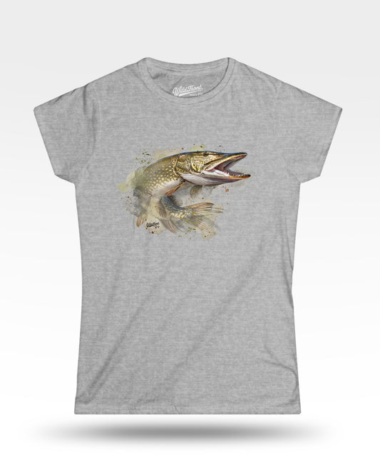 Northern Pike Watercolor Women's T-Shirt