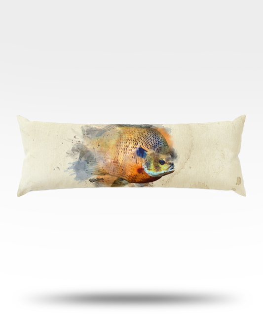 Bluegill Watercolor Body Pillow