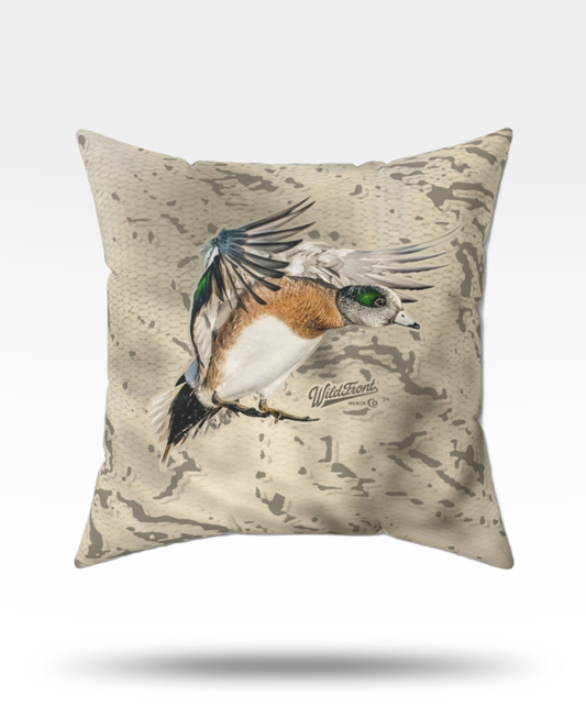 Widgeon Flying Faux Suede Pillow
