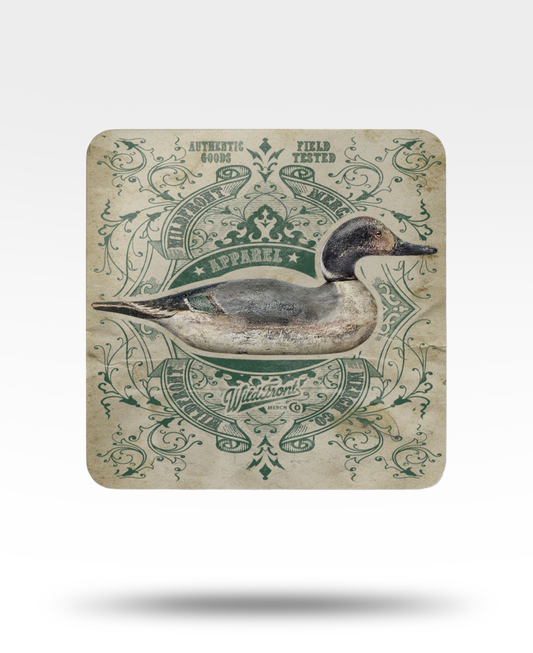 Vintage Pintail Decoy Corkwood Coaster Set