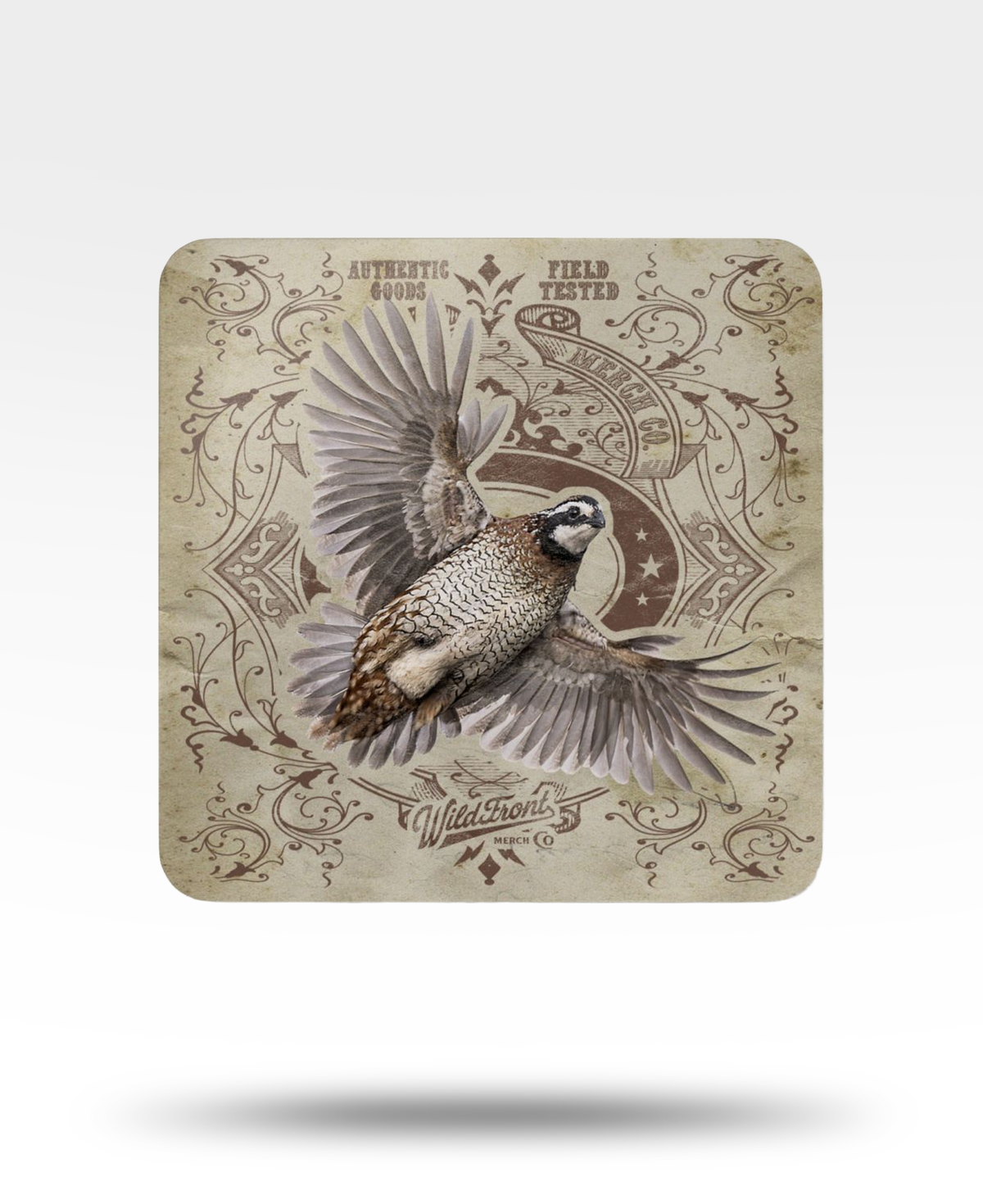 Bobwhite Quail Corkwood Coaster Set