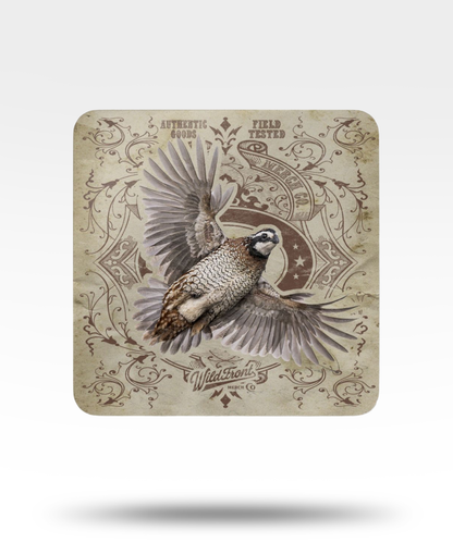 Bobwhite Quail Corkwood Coaster Set