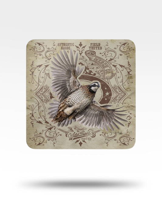 Bobwhite Quail Corkwood Coaster Set