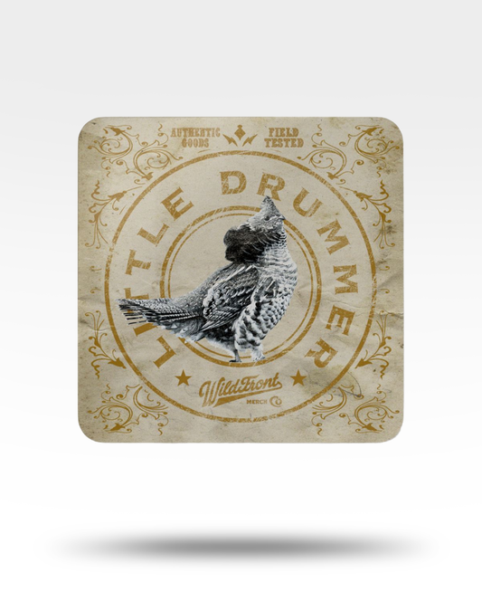 Little Drummer Ruffed Grouse Corkwood Coaster Set
