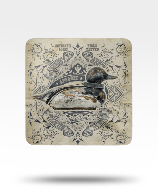 Vintage Bluebill Corkwood Coaster Set