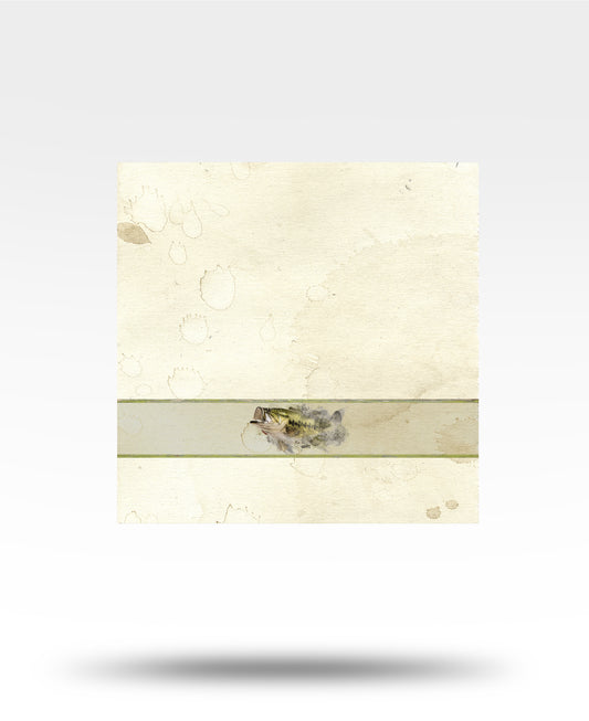 Largemouth Bass Watercolor Face Towel