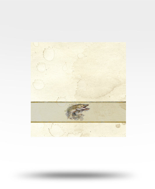 Northern Pike Watercolor Face Towel