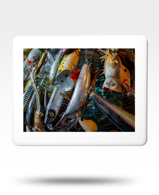 Vintage Fishing Lures Jigsaw Puzzle with Tin - (500 Piece)