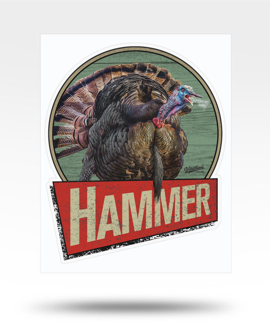 Turkey Hammer Kiss-Cut Vinyl Decal