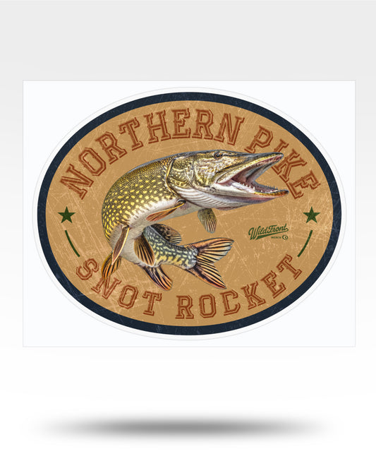 Northern Pike Snot Rocket Kiss-Cut Vinyl Decal