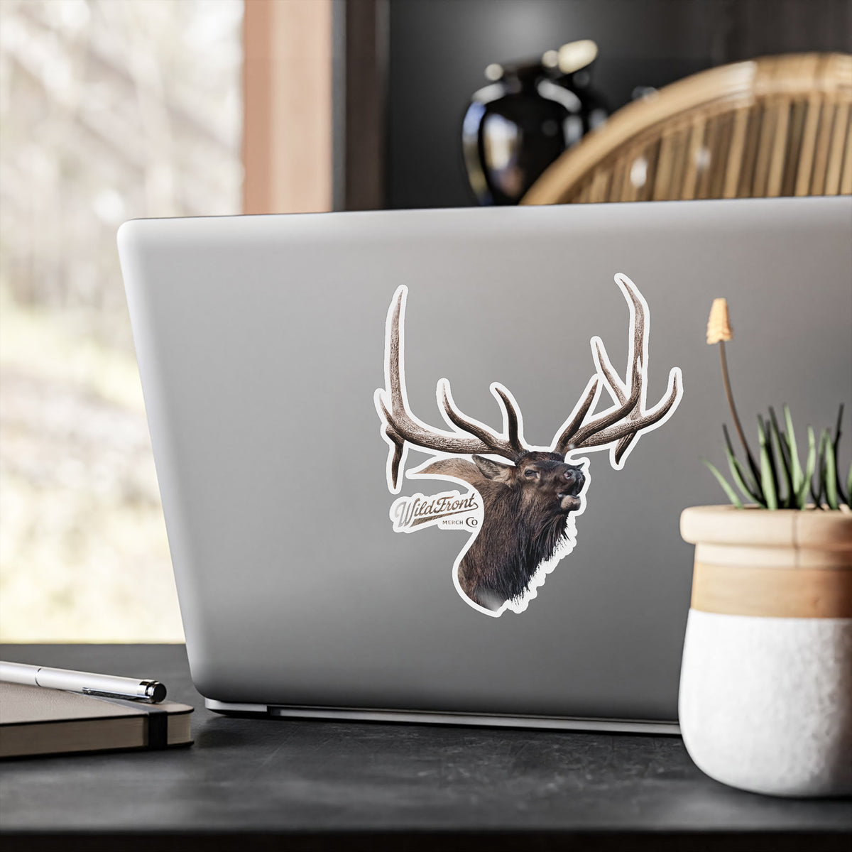 Bull Elk Kiss-Cut Vinyl Decal