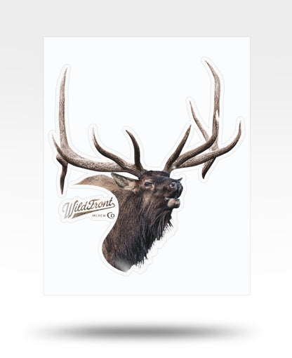 Bull Elk Kiss-Cut Vinyl Decal