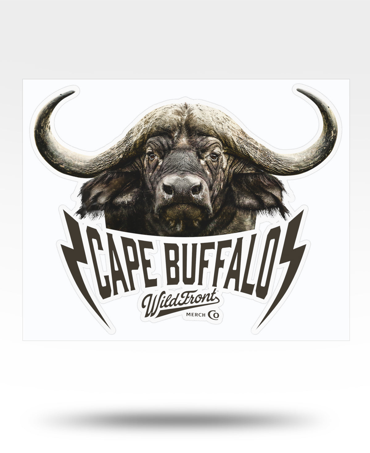 Cape Buffalo Kiss-Cut Vinyl Decal