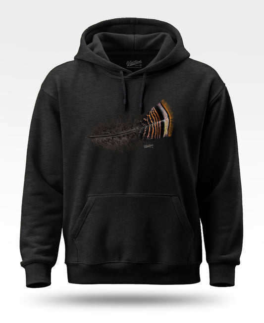 Turkey Feather Blackout Hoodie