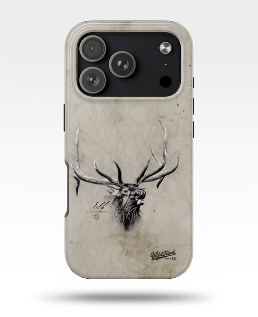 Bull Elk Drawing Tough Phone Case
