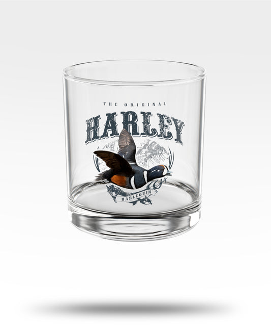 Harlequin Duck Whiskey Glass