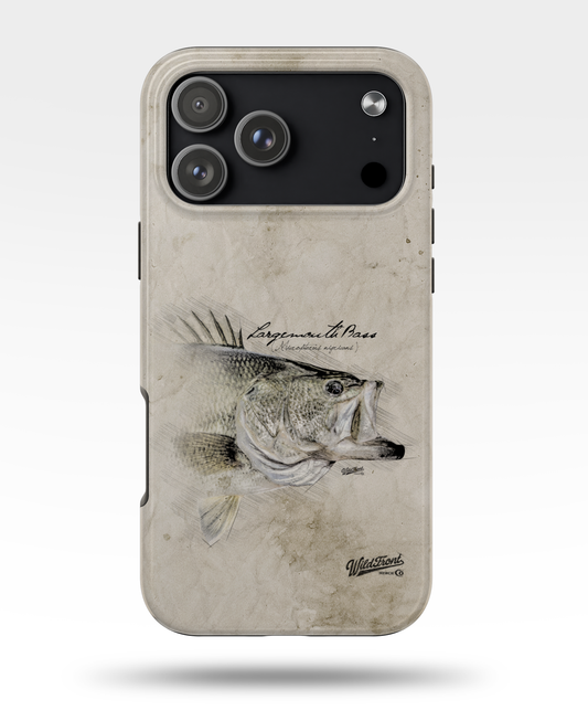 Largemouth Bass Drawing Tough Phone Case