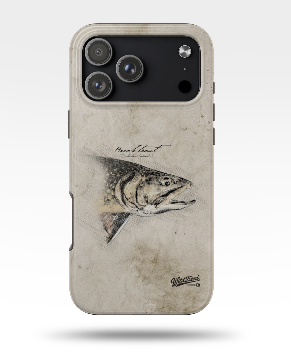 Brook Trout Drawing Tough Phone Case – WildFront Merch Co