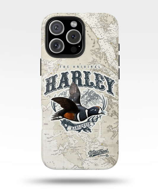 Harlequin Duck Vintage Map Tough Phone Case