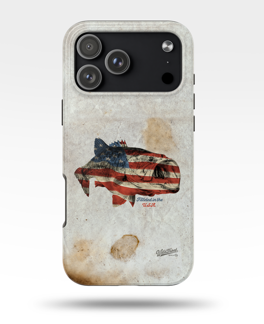 Largemouth Bass Filleted In The USA Tough Phone Case