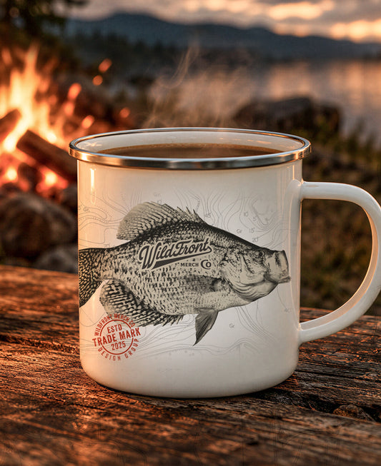 Crappie Enamel Camping Mug