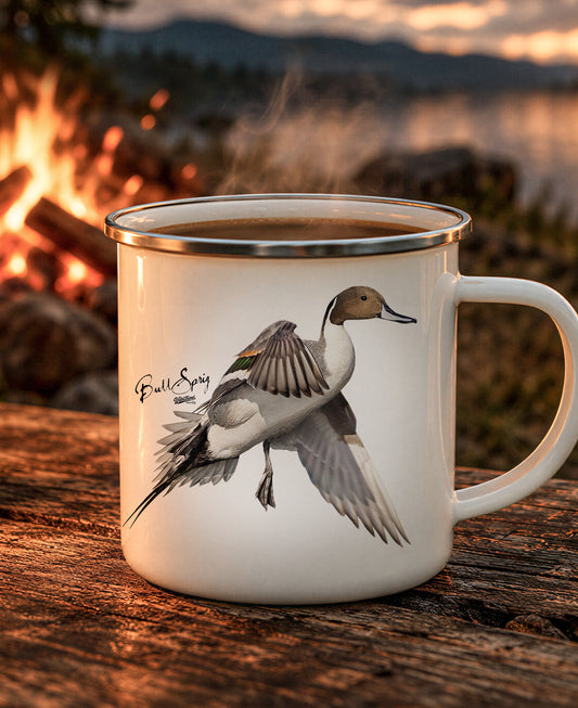 Flying Pintail Enamel Camping Mug