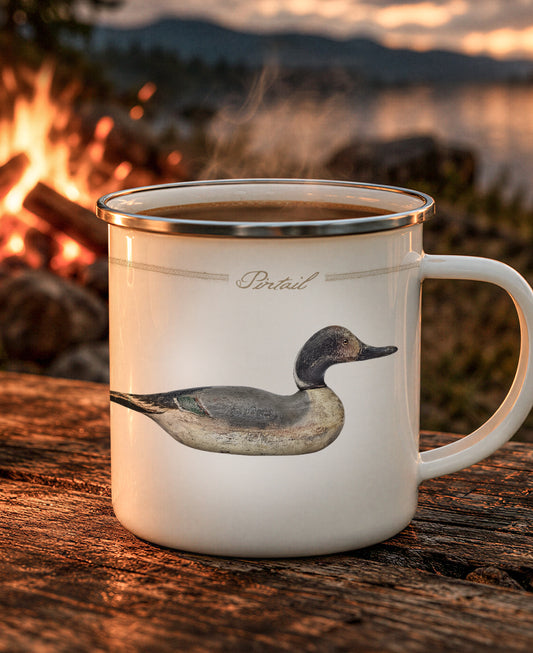 Pintail Vintage Decoy Enamel Camping Mug