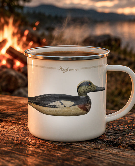 Widgeon Vintage Decoy Enamel Camping Mug