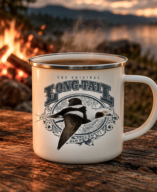 Long-Tail Duck Enamel Camping Mug