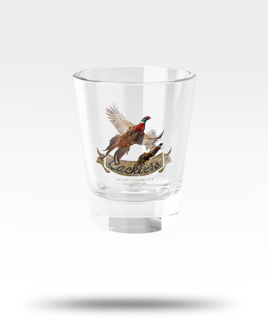 Cacklers Rooster Pheasants Shot Glass