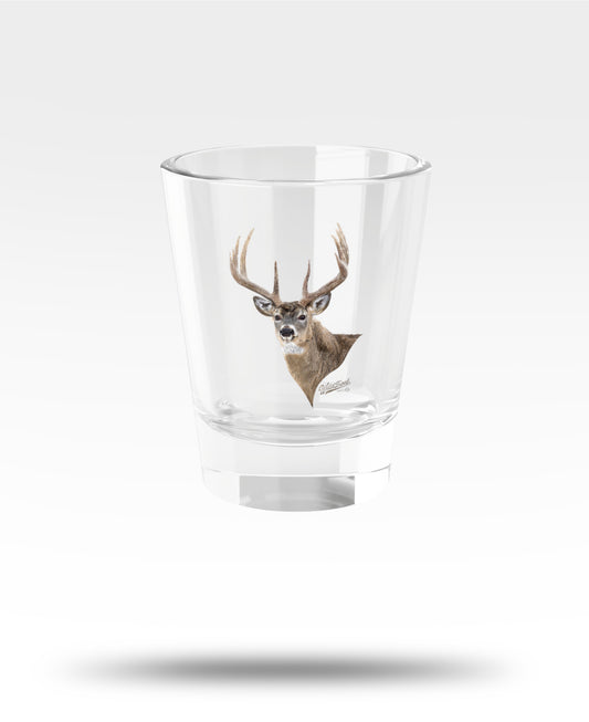 Whitetail Buck Deer Shot Glass