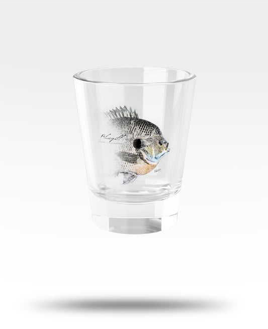 Bluegill Fish Shot Glass — 1.5 oz Fishing Lover Gift