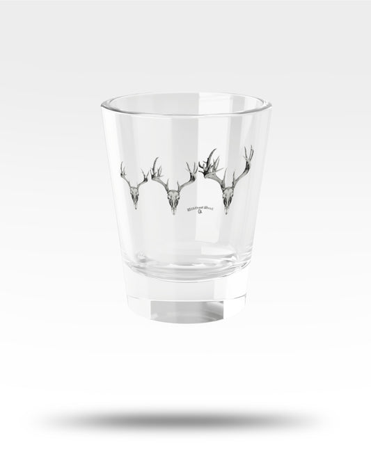 Whitetail Deer Antler Skull Growth Shot Glass
