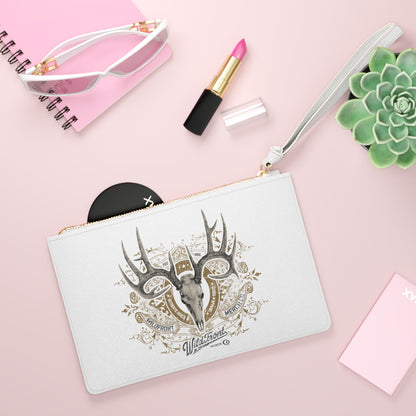 Whitetail Deer Skull Clutch Bag