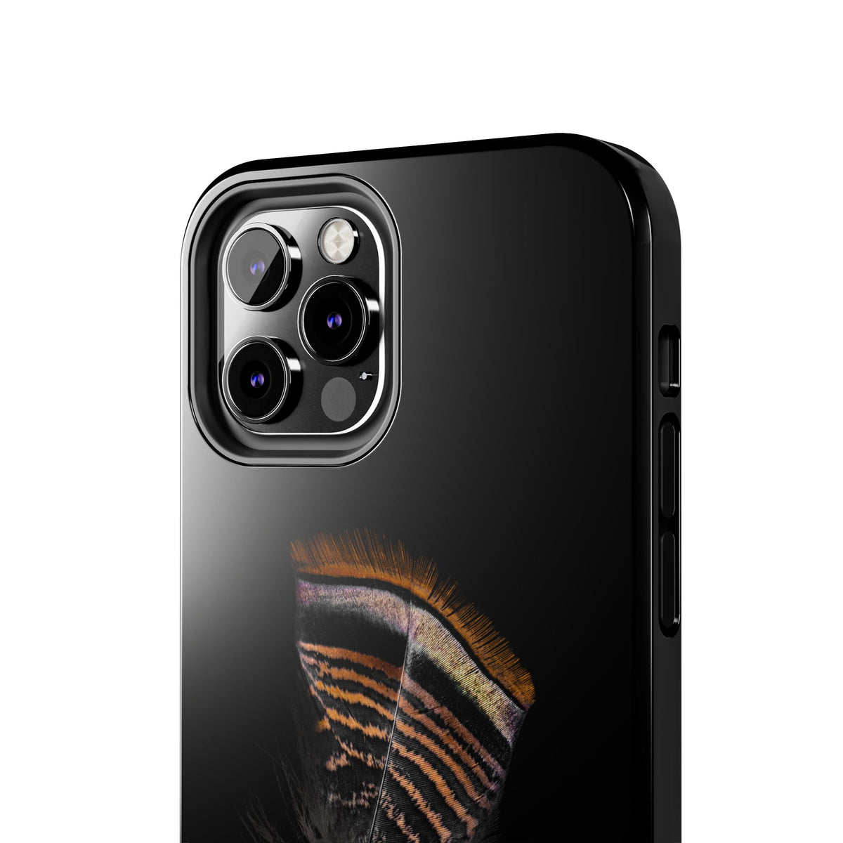 Turkey Feather Dark Tough Phone Case