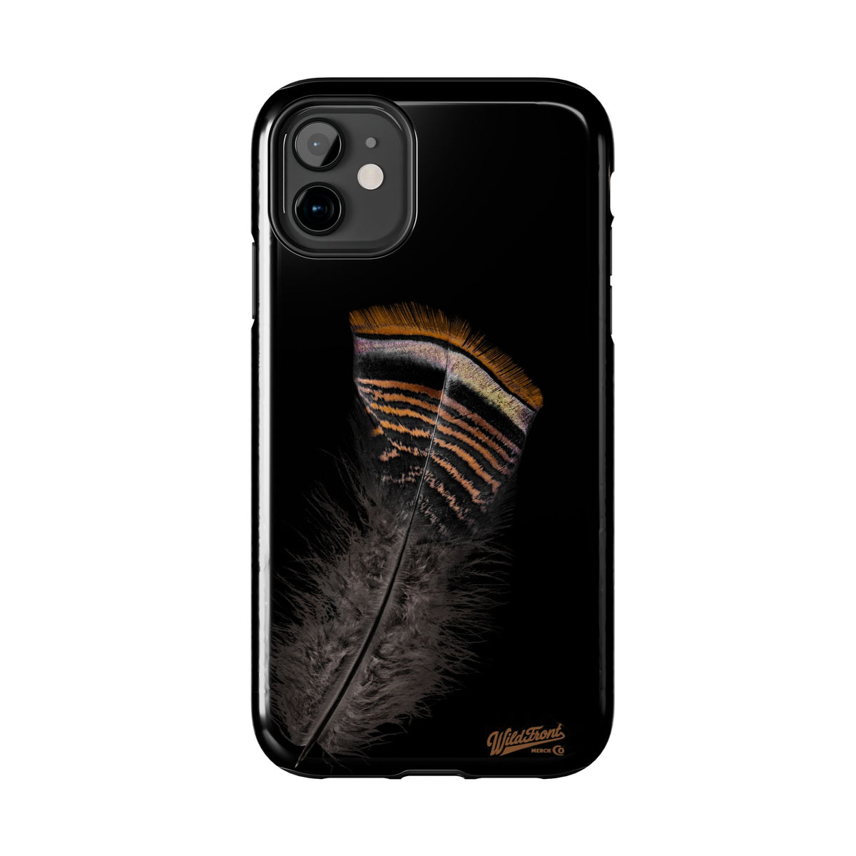 Turkey Feather Dark Tough Phone Case