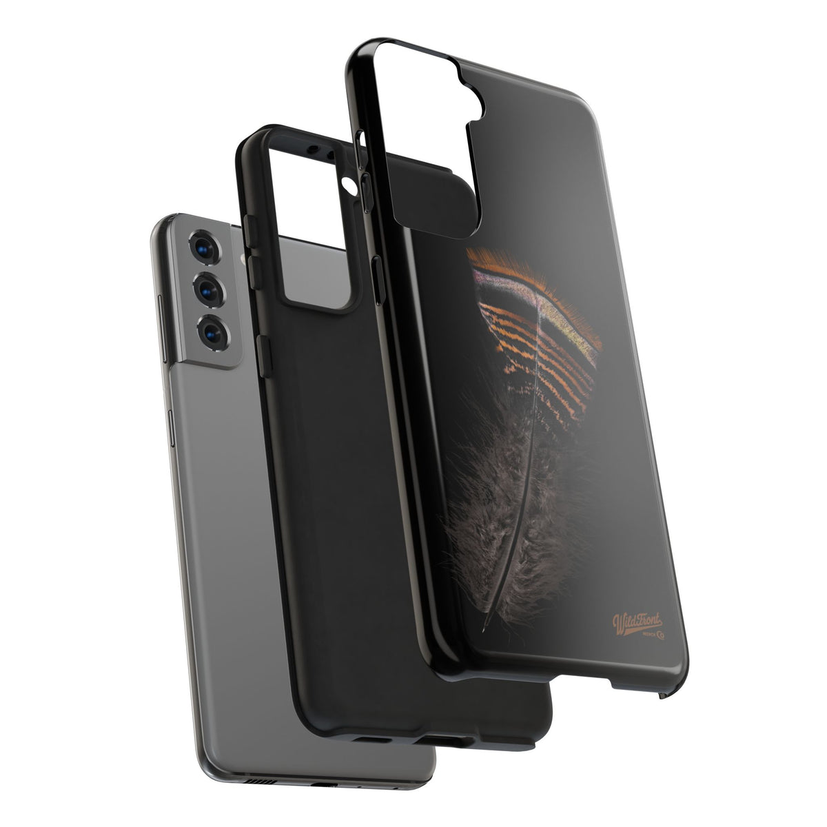 Turkey Feather Dark Tough Phone Case