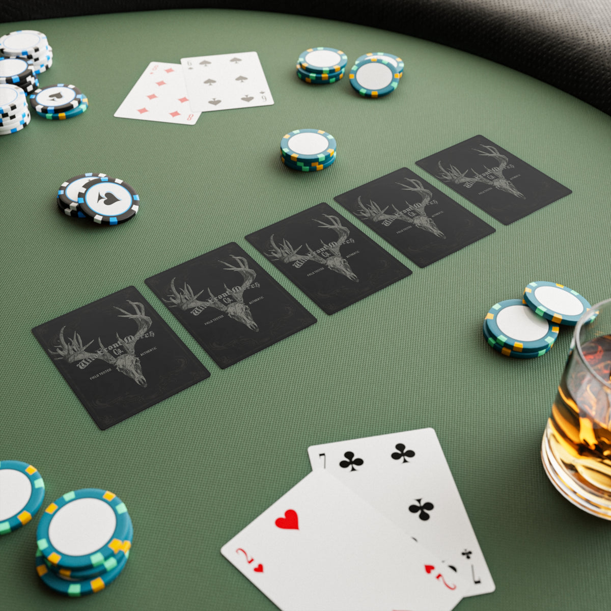 WildFront Merch Whitetail Skull Poker Cards