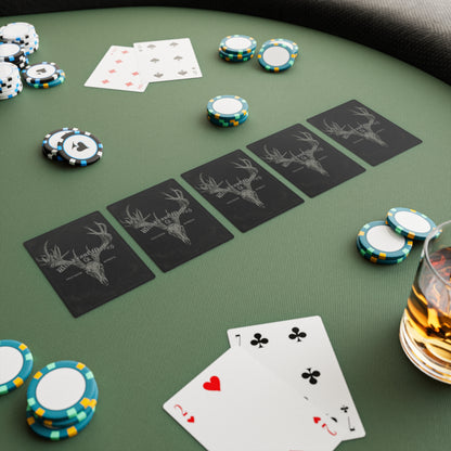 WildFront Merch Whitetail Skull Poker Cards