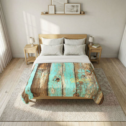 Rustic Wood Cotton Comforter